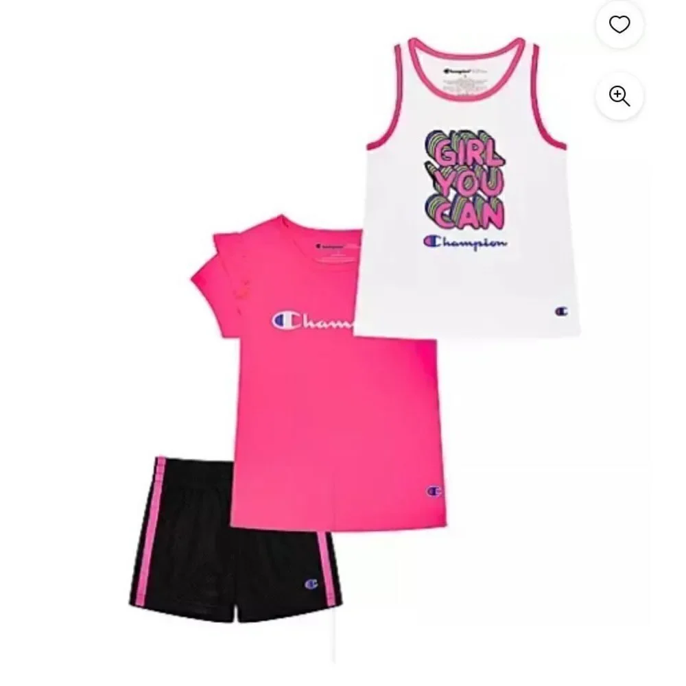 Champion Toddler Girls 3 Piece Active Set Size 2T